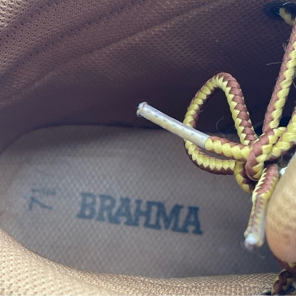 Brahma Work Boots Women’s Size 7.5 Steel Toe Padded Ankle Safety Shoes Brown - Picture 10 of 11